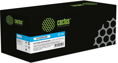 Картридж лазерный Cactus CS-TK5240C-MPS TK-5240C голубой (6000стр.) для Kyocera Ecosys M5526cdn/M552 CS-TK5240C-MPS