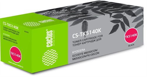 Картридж лазерный Cactus CS-TK5140K TK-5140K черный (7000стр.) для Kyocera Ecosys M6030cdn/M6530cdn/ CS-TK5140K