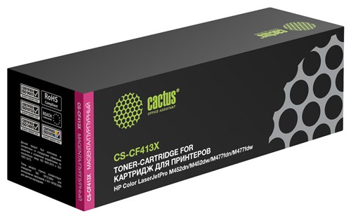 Картридж лазерный Cactus CS-CF413X CF413X пурпурный (5000стр.) для HP HP CLJ Pro M452dn/M452dw/M477f CS-CF413X