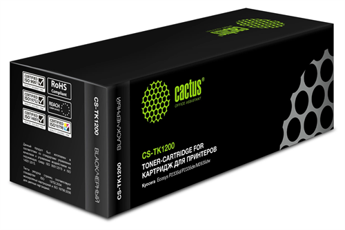 Картридж лазерный Cactus CS-TK1200 TK-1200 черный (3000стр.) для Kyocera Ecosys P2335d/P2335dn/P2335 CS-TK1200