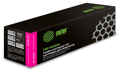 Картридж лазерный Cactus CSP-W2033X 415X пурпурный (6000стр.) для HP LJ M454/MFP M479 CSP-W2033X