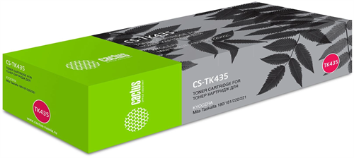 Картридж лазерный Cactus CS-TK435 TK-435 черный (15000стр.) для Kyocera Mita TASKalfa 180/181/220/22 CS-TK435