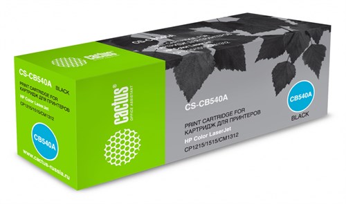 Картридж лазерный Cactus CS-CB540A CB540A черный (2200стр.) для HP CLJ CP1215/1515/CM1312 CS-CB540A