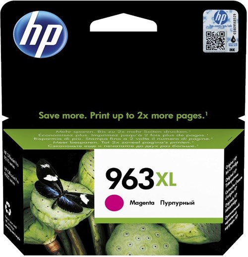 Картридж струйный HP 963XL 3JA28AE пурпурный (1600стр.) для HP OfficeJet Pro 901x/902x HP 3JA28AE