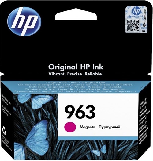 Картридж струйный HP 963 3JA24AE пурпурный (700стр.) для HP OfficeJet Pro 901x/902x HP 3JA24AE