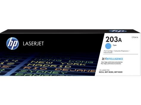 Картридж лазерный HP 203A CF541A голубой бар.в компл. (1300стр.) для HP M254/280/281 CF541A