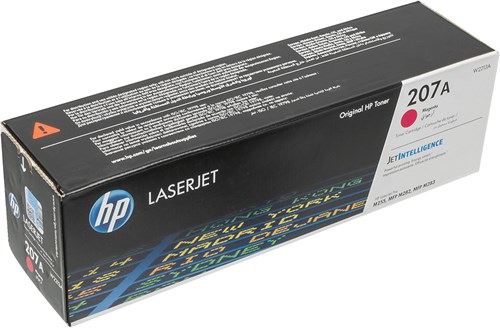 Картридж лазерный HP 207A W2213A пурпурный бар.в компл. (1250стр.) для HP M255/MFP M282/M283 W2213A