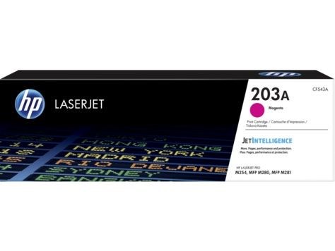 Картридж лазерный HP 203A CF543A пурпурный бар.в компл. (1300стр.) для HP M254/280/281 CF543A