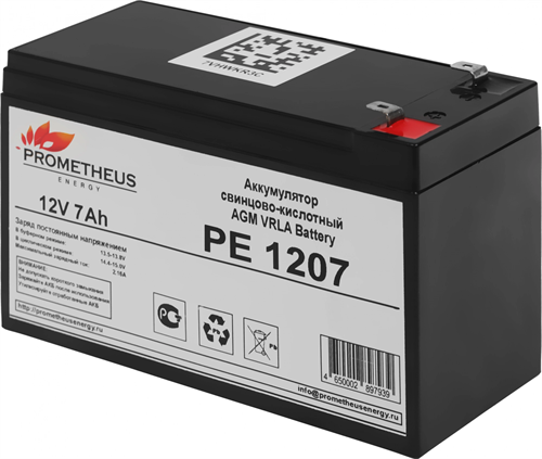 Батарея для ИБП Prometheus Energy PE 1207 12В 7Ач PE 1207