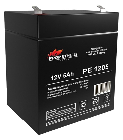 Батарея для ИБП Prometheus Energy PE 1205 12В 5Ач PE 1205