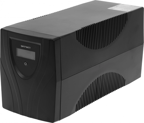 Источник бесперебойного питания Smartwatt Uni Pro LCD 700Вт 1000ВА черный 3703020480003