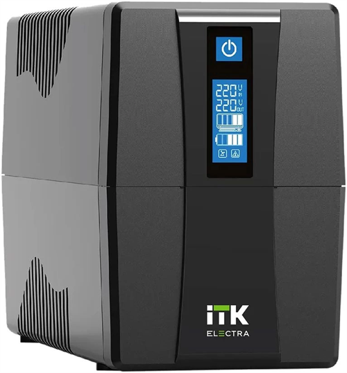 Источник бесперебойного питания ITK Electra EET-1000VA-1-002-S 600Вт 1000ВА черный EET-1000VA-1-002-S