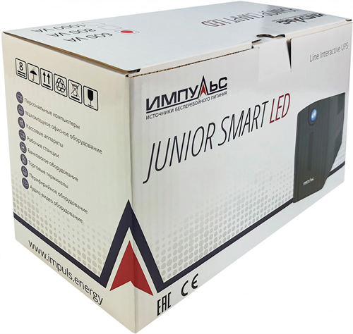 Источник бесперебойного питания Импульс Юниор Смарт 600 360Вт 600ВА черный JS60113