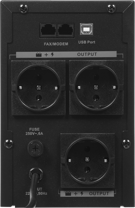 Источник бесперебойного питания Ippon Back Basic 1050S New Euro 600Вт 1050ВА черный 2095136