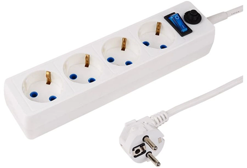 Сетевой фильтр PROconnect STANDARD 3м (4 розетки) белый (пакет ПЭ) 11-7228