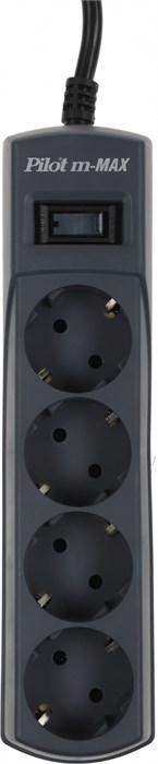 Сетевой фильтр Pilot m-MAX 7м (4 розетки) серый (коробка) 146