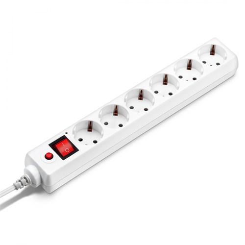 Сетевой фильтр Buro 600SH-16-3-W 3м (6 розеток) белый (коробка) 600SH-16-3-W