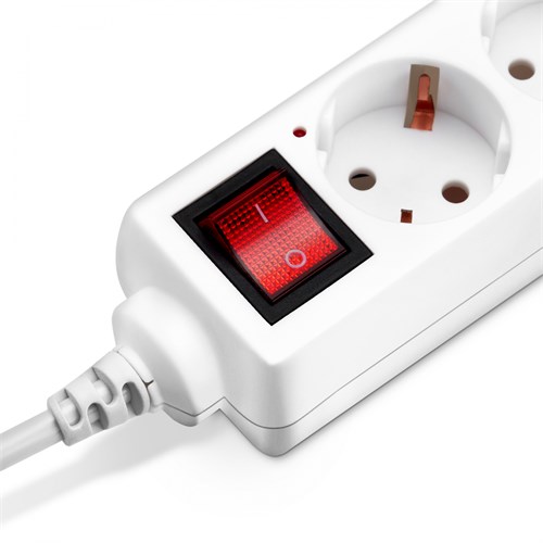 Сетевой удлинитель Buro BU-PS5.3/W 3м (5 розеток) белый (пакет ПЭ) BU-PS5.3/W