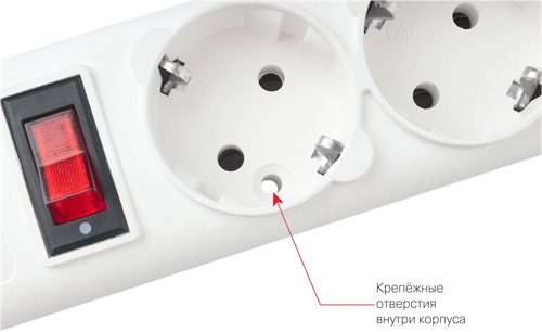 Сетевой фильтр Powercube SPG-B-10-WHITE 3м (5 розеток) белый (коробка) SPG-B-10-WHITE