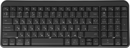 Клавиатура Logitech K251 черный беспроводная BT slim Multimedia (920-013363) 920-013363
