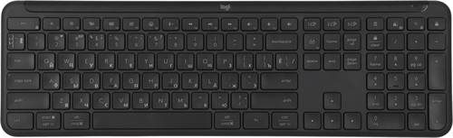 Клавиатура Logitech K950 черный USB беспроводная BT/Radio slim (920-012434) 920-012434