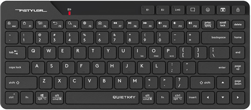 Клавиатура A4Tech Fstyler FBK26C AS черный USB беспроводная BT/Radio slim Multimedia (FBK26C AS) FBK26C AS