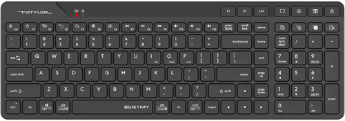 Клавиатура A4Tech Fstyler FBK27C AS черный USB беспроводная BT/Radio slim Multimedia (FBK27C AS) FBK27C AS
