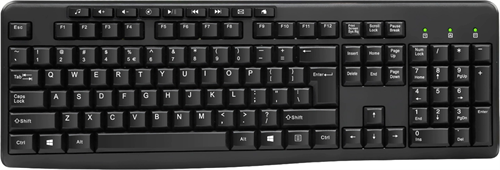 Клавиатура Оклик 305M черный USB Multimedia (1659987) 1659987