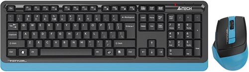 Клавиатура + мышь A4Tech Fstyler FG1035 клав:черный/синий мышь:черный/синий USB беспроводная Multime FG1035 NAVY BLUE