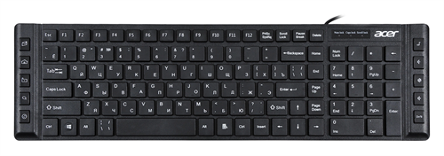 Клавиатура Acer OKW010 черный USB slim Multimedia (ZL.KBDEE.002) кабель 1.45м ZL.KBDEE.002