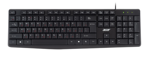 Клавиатура Acer OKW121 черный USB (ZL.KBDEE.00B) кабель 1.5м ZL.KBDEE.00B