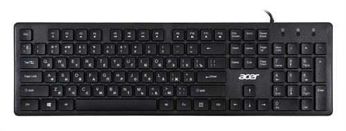 Клавиатура Acer OKW020 черный USB slim Multimedia (ZL.KBDEE.001) кабель 1.5м ZL.KBDEE.001