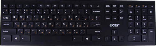 Клавиатура Acer OKR010 черный USB беспроводная slim Multimedia (ZL.KBDEE.003) ZL.KBDEE.003