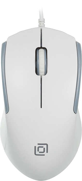 Мышь Оклик 245M белый оптическая 1000dpi USB 3but (471480) 471480