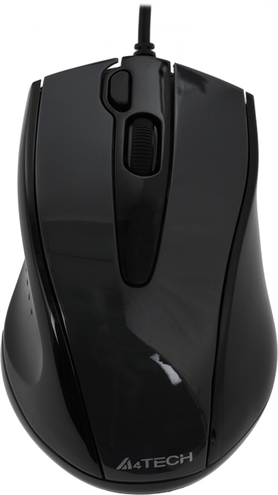 Мышь A4Tech V-Track Padless N-500FS черный оптическая 1200dpi silent USB 3but N-500FS