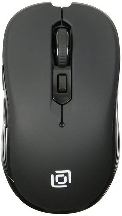 Мышь Оклик 610MWC черный оптическая 1600dpi беспров. USB/USB-C для ноутбука 6but (1158012) 1158012