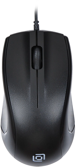 Мышь Оклик 185M черный оптическая 1200dpi USB для ноутбука 3but (945606) 945606