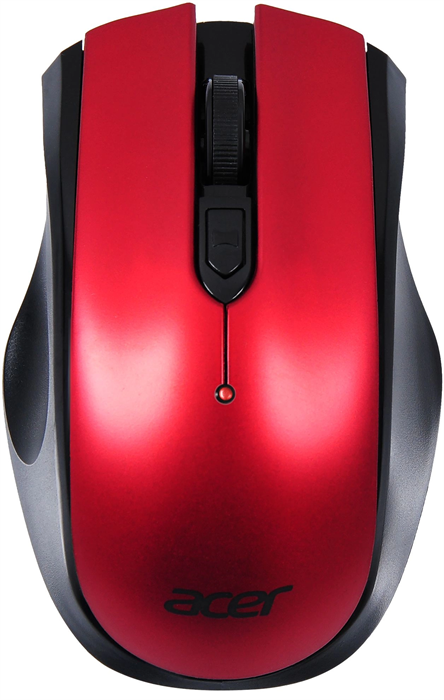Мышь Acer OMR032 черный/красный оптическая 1600dpi беспров. USB 4but (ZL.MCEEE.009) ZL.MCEEE.009
