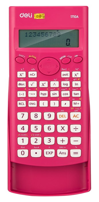 Калькулятор научный Deli E1710A/RED красный 10+2-разр. E1710A/RED