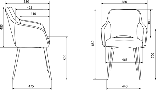 Кресло Бюрократ CH-380F черный экокожа на ножках металл CH-380F/BLACK-PU