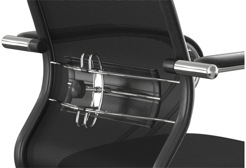 Кресло Метта ErgoLife Set 15 черный сиденье черный сетка с подголов. крестов. металл хром Z316737895