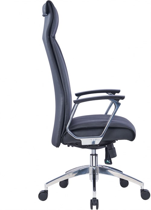 Кресло руководителя Cactus CS-LBK-BARSELONA кожа крестов. алюминий CS-LBK-BARSELONA