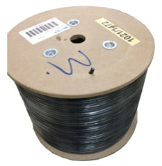 Кабель сетевой FTP 4 пары cat.5E solid 0.51мм CCA 305м черный outdoor 41997