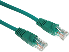 Патч-корд Buro UTP-5E-1M-GR UTP 4 пары cat.5E CCA molded 1м зеленый RJ-45 (m)-RJ-45 (m) UTP-5E-1M-GR