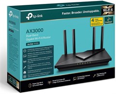 Роутер беспроводной TP-Link Archer AX55 AX3000 10/100/1000BASE-TX/4G ready черный ARCHER AX55