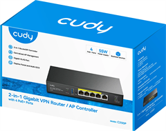Контроллер Cudy C200P 10/100/1000BASE-TX черный C200P