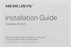 Коммутатор Mercusys MS108GS (L2) 8x1Гбит/с неуправляемый MS108GS