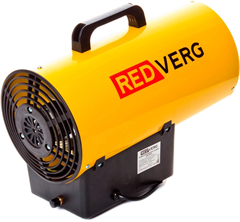 Тепловая пушка газовая RedVerg RD-GH12 1200Вт желтый/черный RD-GH12