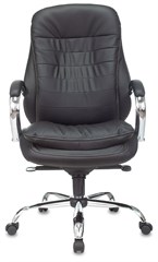 Кресло руководителя Бюрократ T-9950 черный экокожа крестов. металл хром T-9950/BLACK-PU