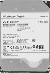 Жесткий диск WD SATA-III 22TB 0F48278 WUH722422ALE6L4 Server Ultrastar DC HC580 4KN (7200rpm) 512Mb  0F48278